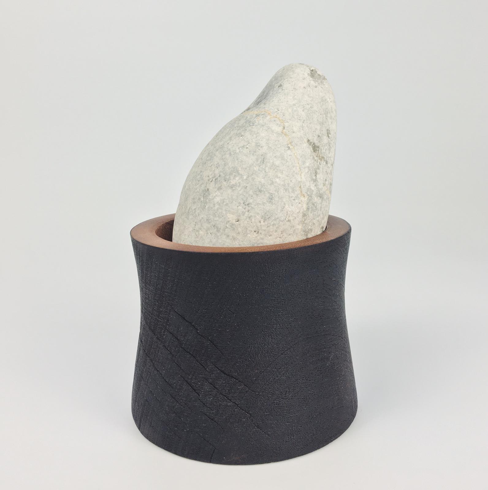 Handmade wooden pestle and mortar by Bill Curno