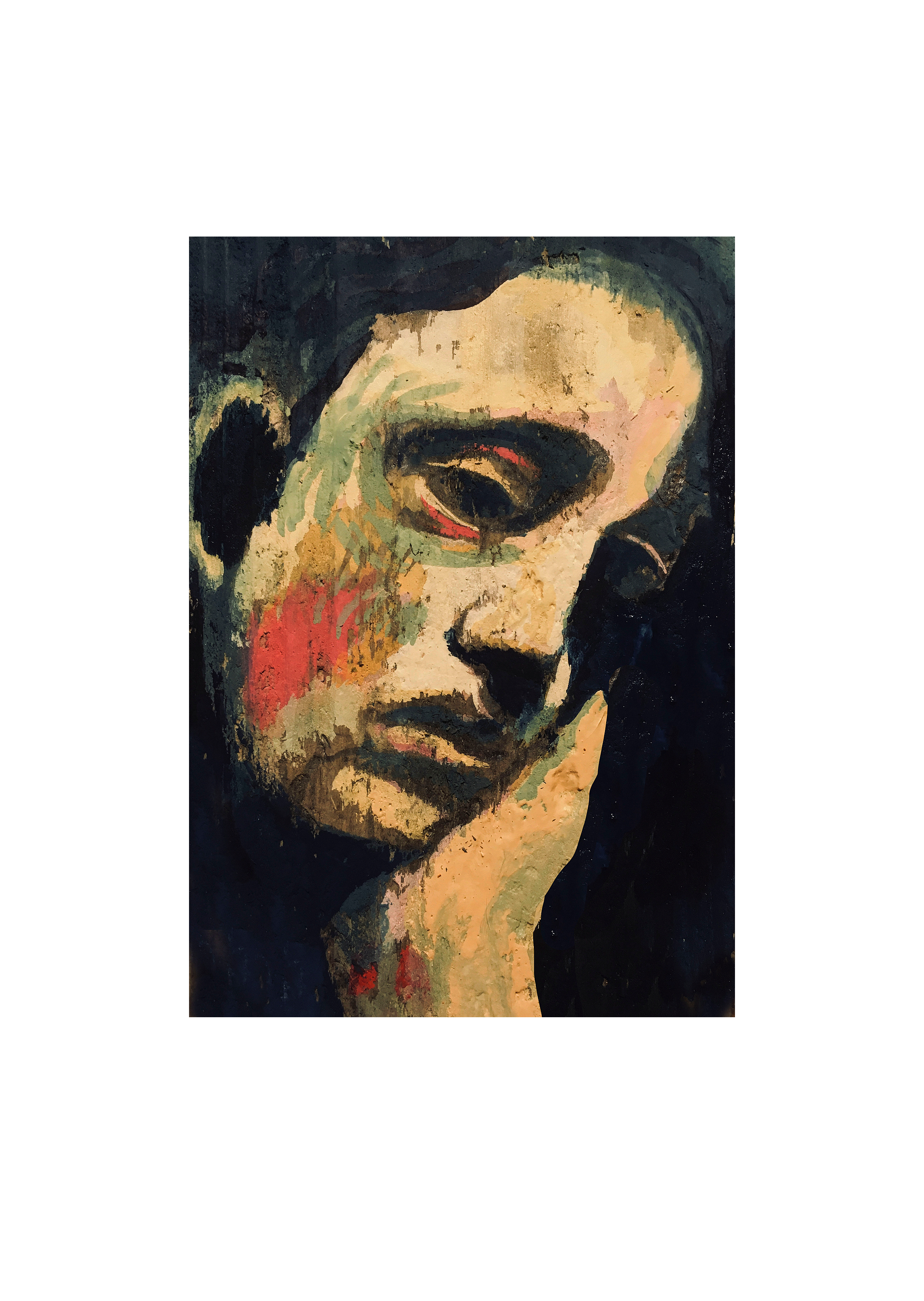 Grief — Gouache painting by Joe Edward