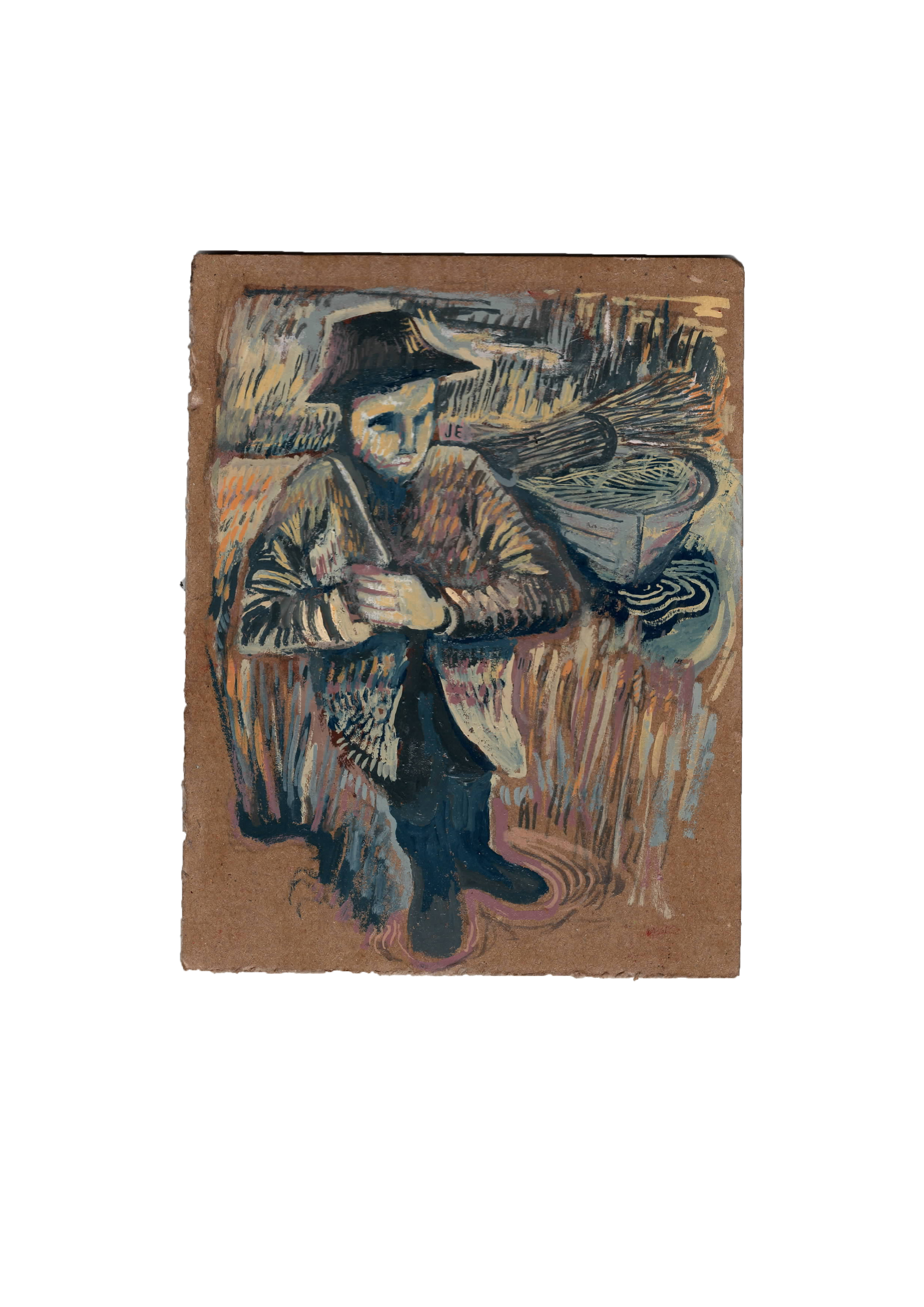 Reedcutter painting by Joe Edward